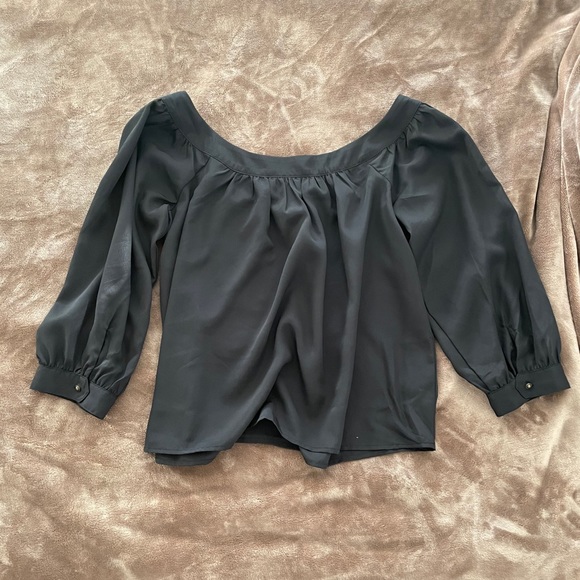 Anthropologie Off Shoulder Blouse Size MP - Picture 2 of 7